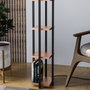 Opviq Shelf Lamp - 8113 Negro y cobre